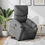 Thumbnail: vidaXL Stand up Massage Recliner Chair Dark Gray Fabric