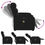 Thumbnail: vidaXL Electric Stand up Massage Recliner Chair Black Fabric