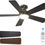 Thumbnail: Ceiling Fans with Lights, 42 Inch Low Profile Ceiling Fan with Light and Remote 