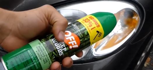 mosquito repellent bug spray wd40 foggy headlights