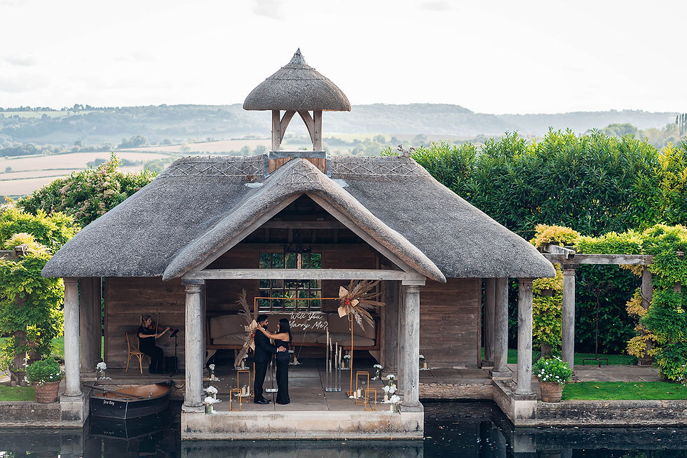 Proposal by The Cotswold Proposal Planners at Barnsley House Temple How to Propose. Help Proposing. Near Birmingham Leamington Malvern Worcestershire, Herefordshire, Bristol