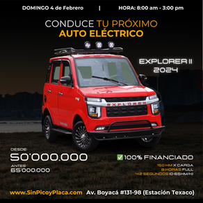 Maneja tu primer Auto Eléctrico el Domingo 4 de Febrero
