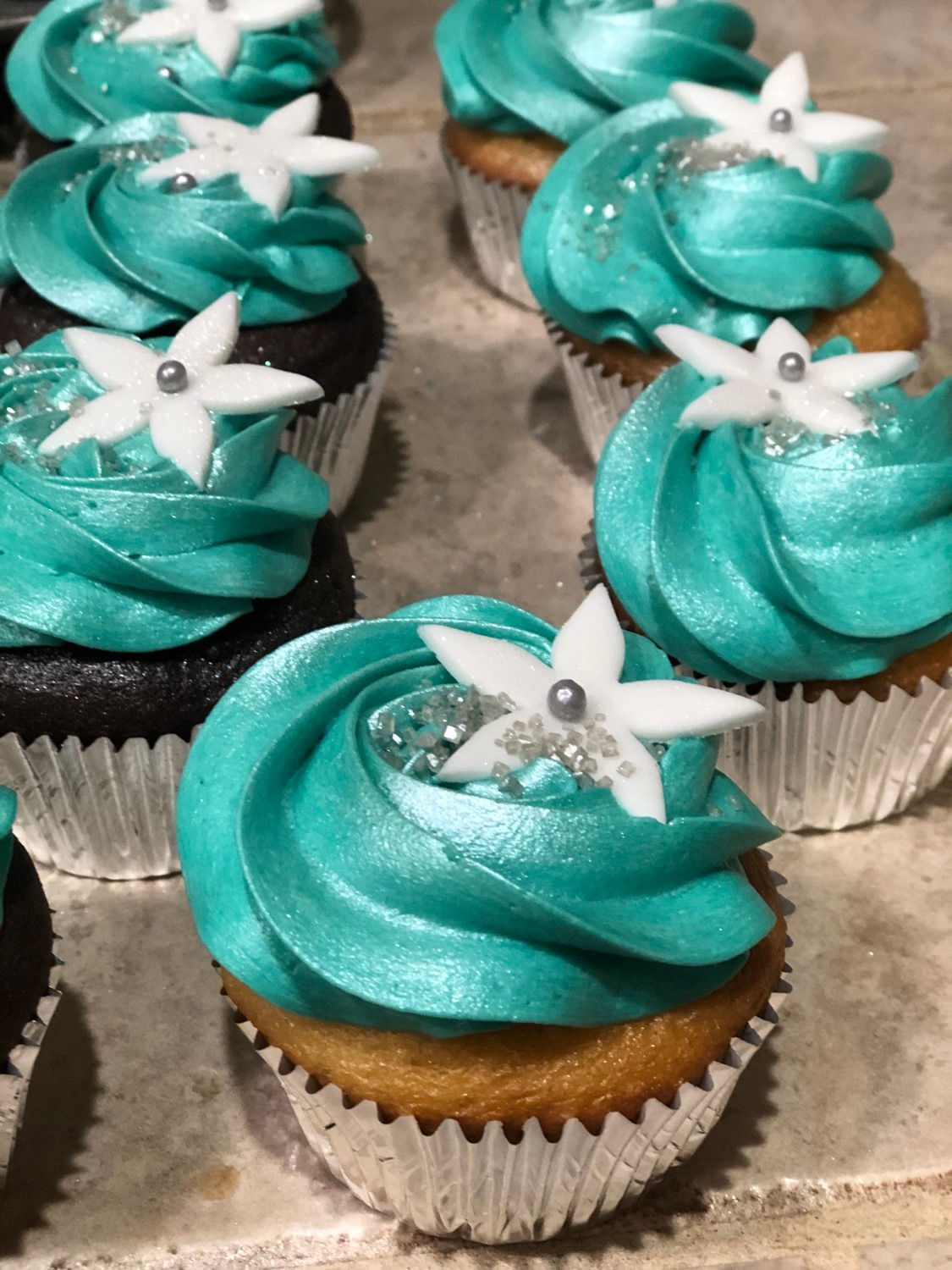 Classy Aqua Sparkles 