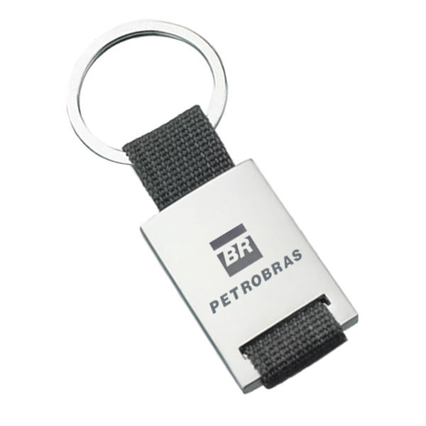 Miniatura: Chaveiro de Metal com Tecido • Ref. 4489