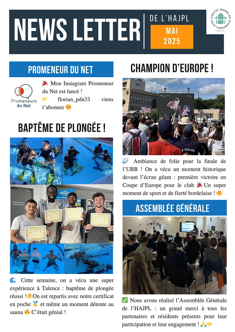 📢 NEWS LETTER MAI 2025 📢