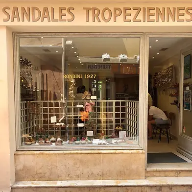 the rondini sandal factory in the village of saint-tropez
