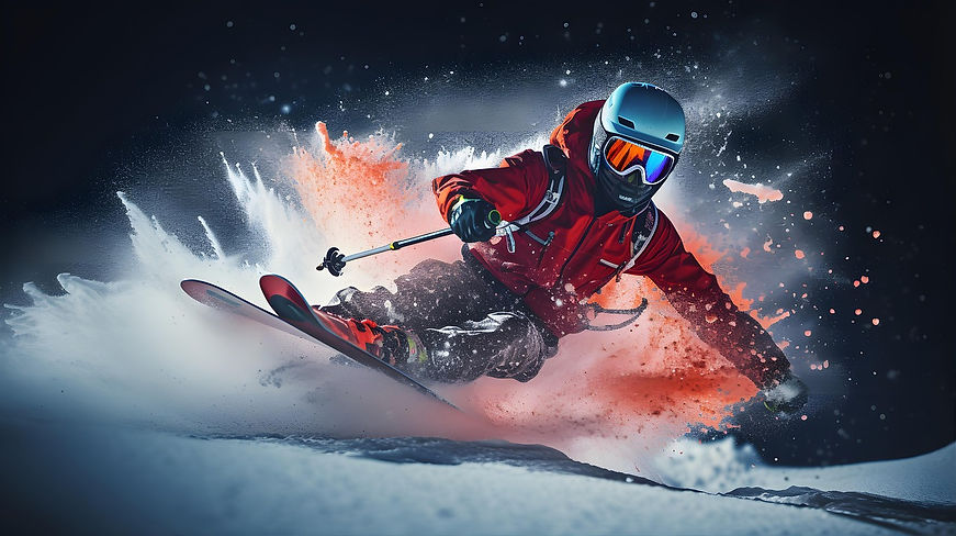 Um instrutor de esqui ensinando esqui aos seus clientes da América do Sul na área de esqui de Serre Chevalier, nos Alpes