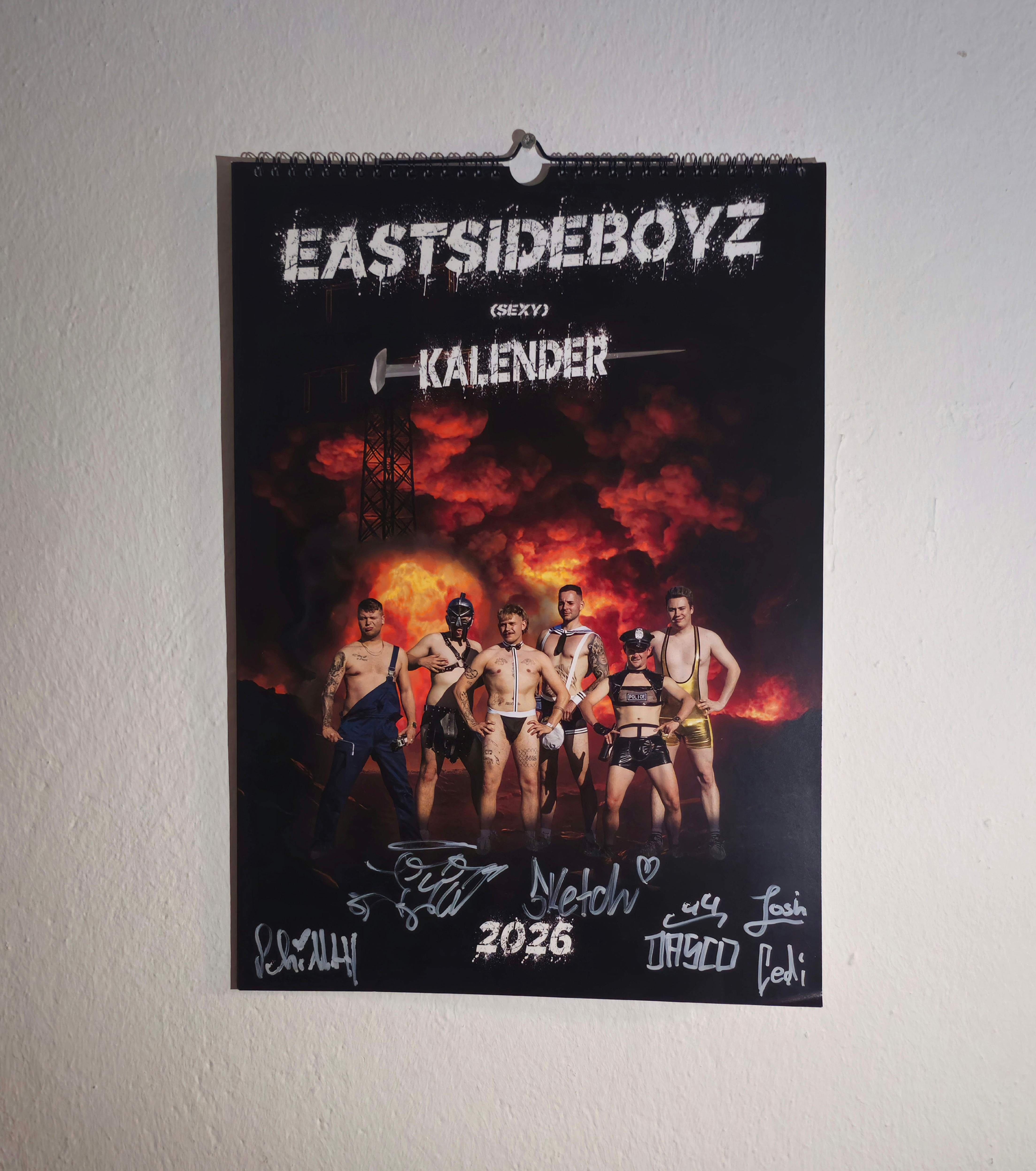 Eastsideboyz Kalender 2026 Restbestand, nicht signiert