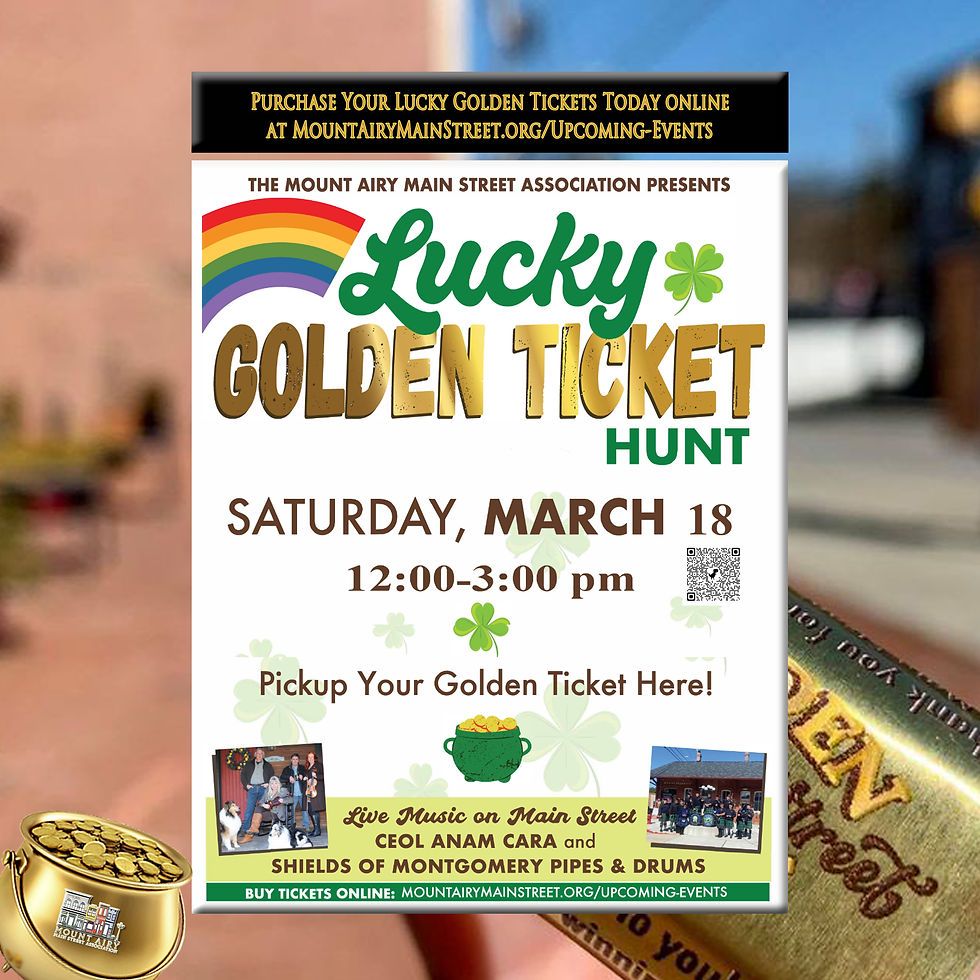 Main Street's Lucky Golden Ticket Hunt