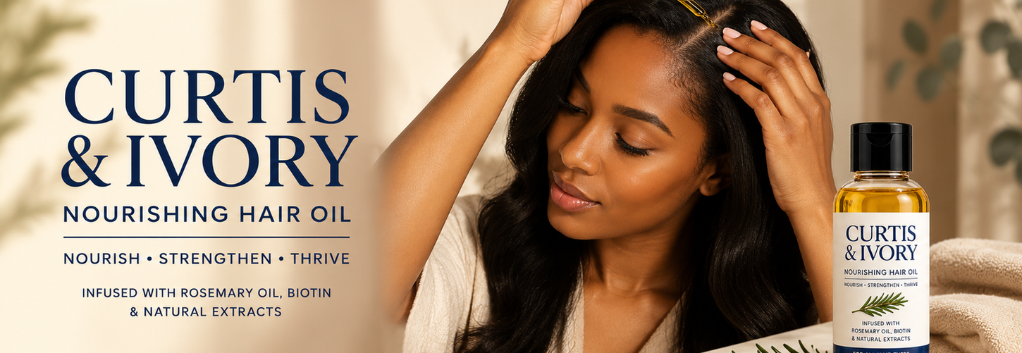Curtis & Ivory nourishing hair oil treatment