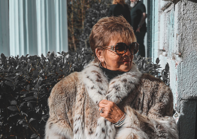 lady in full fur