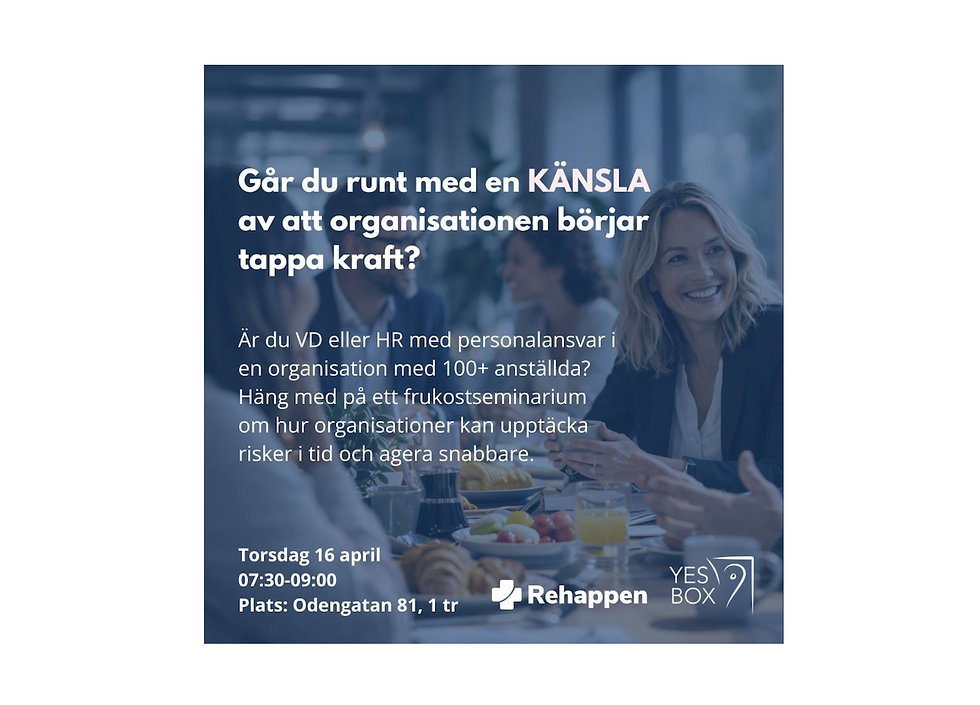 Tidiga signaler på tappad kraft i organisationer