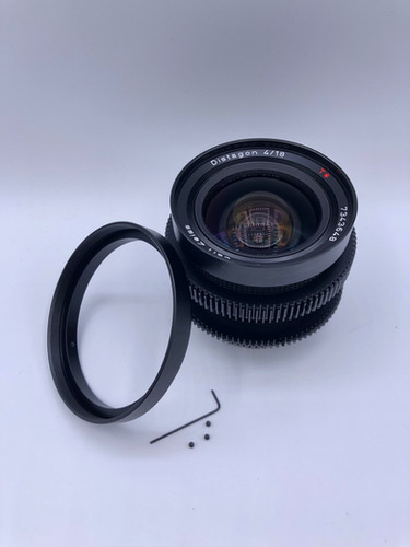 Contax Zeiss 18mm f4.0 80mm O.D. / 77mm Ring
