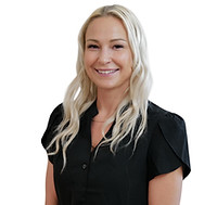 Smiling blonde woman