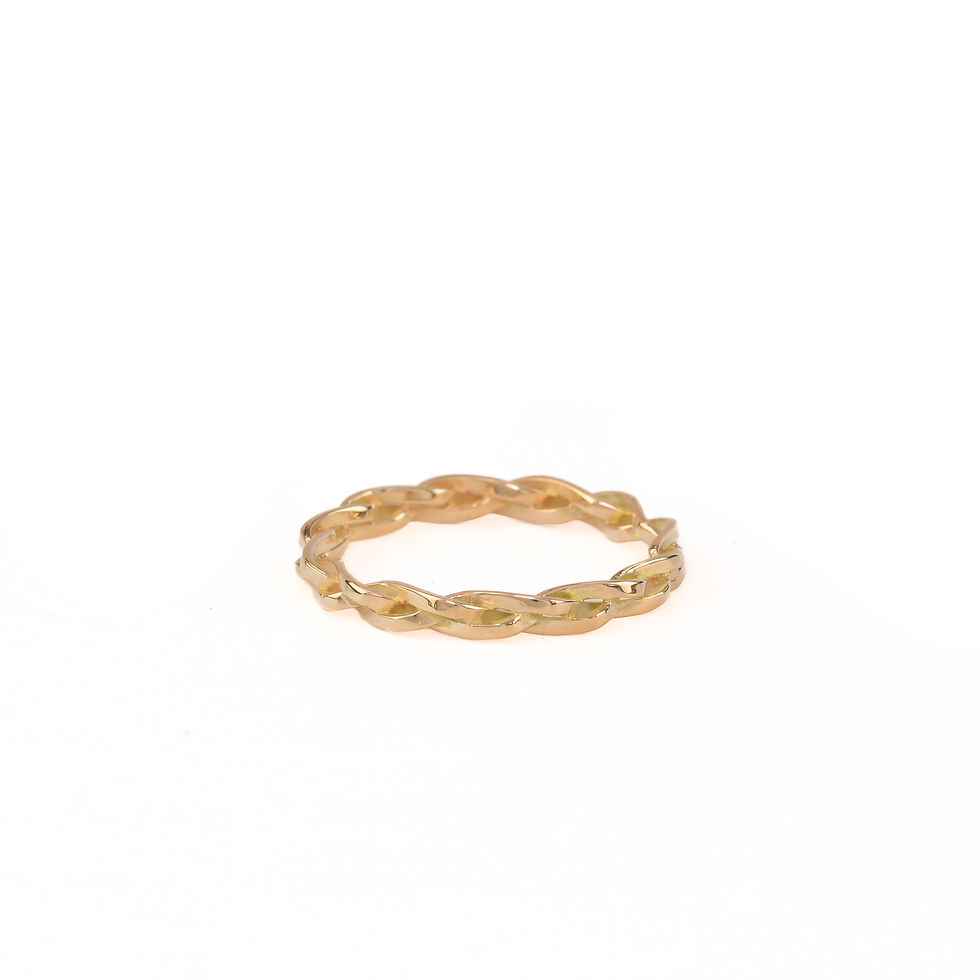 Miniaturbild: Roségoldring, geflochtener Ring, Goldring