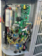 Open HVAC unit