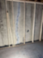 roughed out basement wall