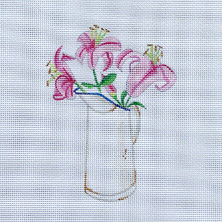 lily needlepoint canvas by s fitz for the collection