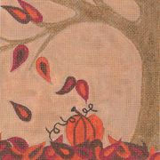 fall needlepoint canvas by machelle somerville