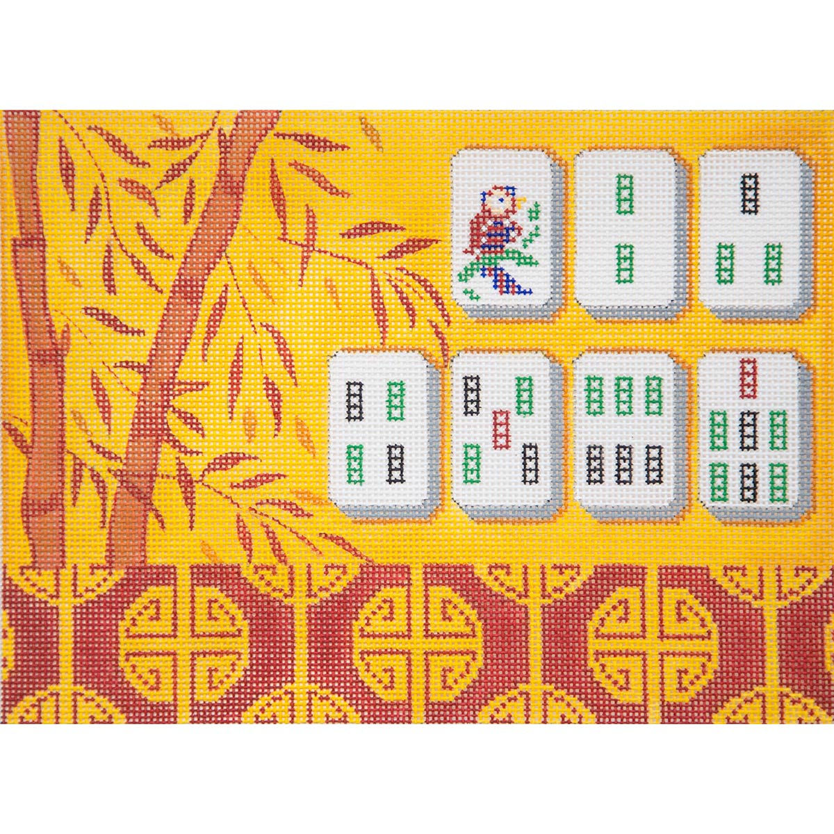Yellow Bamboo Mahjongg by Alice Peterson