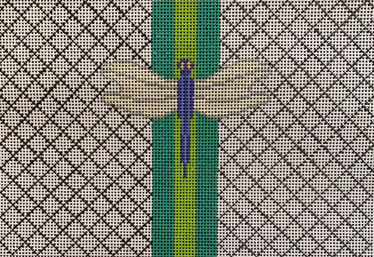 Dragonfly Clutch Bag by Vallerie Needlepoint