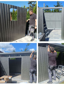 Montaż metalowego domku narzędziowego