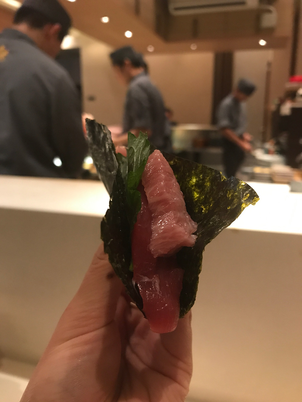 Otoro at Kishoku Japanese restaurant in Hong Kong