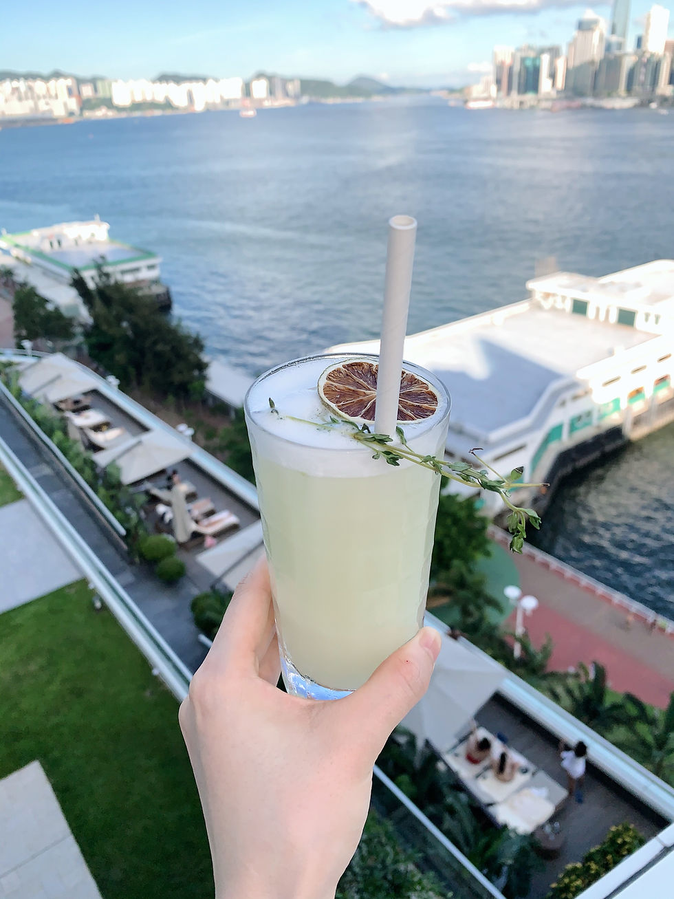 Cocktail at Red Sugar bar at Kerry Hotel Hong Kong