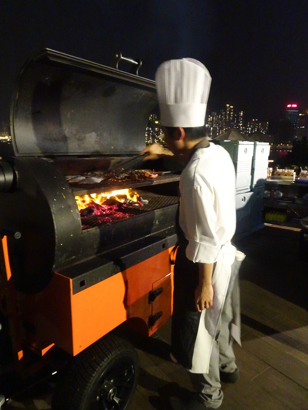 Food at Big Bay Cafe restaurant at Kerry Hotel Hong Kong