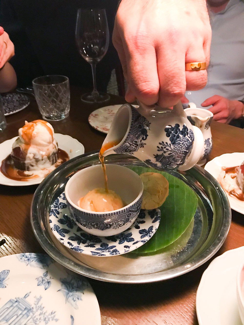 Food at New Punjab Club restaurant in Hong Kong