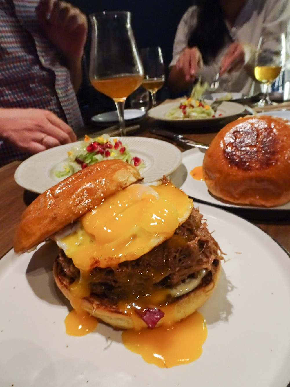 Food at Blue Supreme bar in Hong Kong