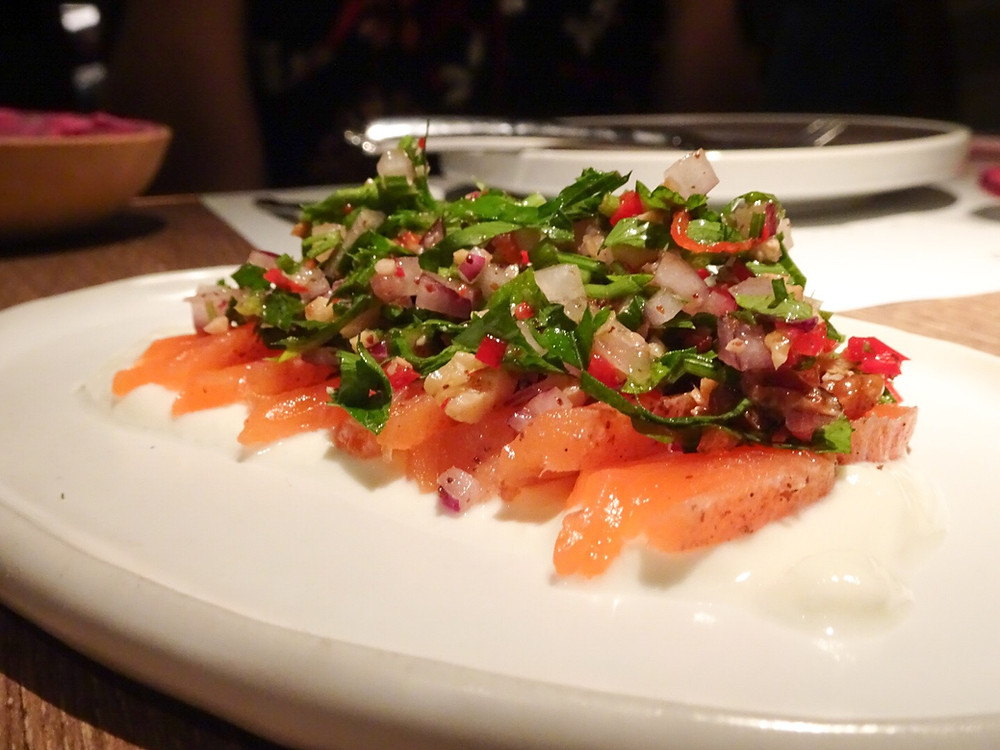 Food at Bedu restaurant in Hong Kong