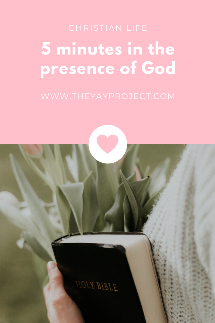 Christian blog on quiet time prayer presence of God by The Yay Project