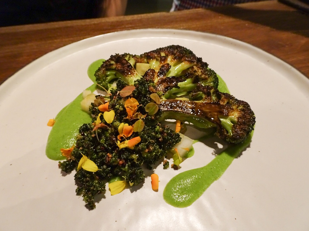 Food at Blue Supreme bar in Hong Kong
