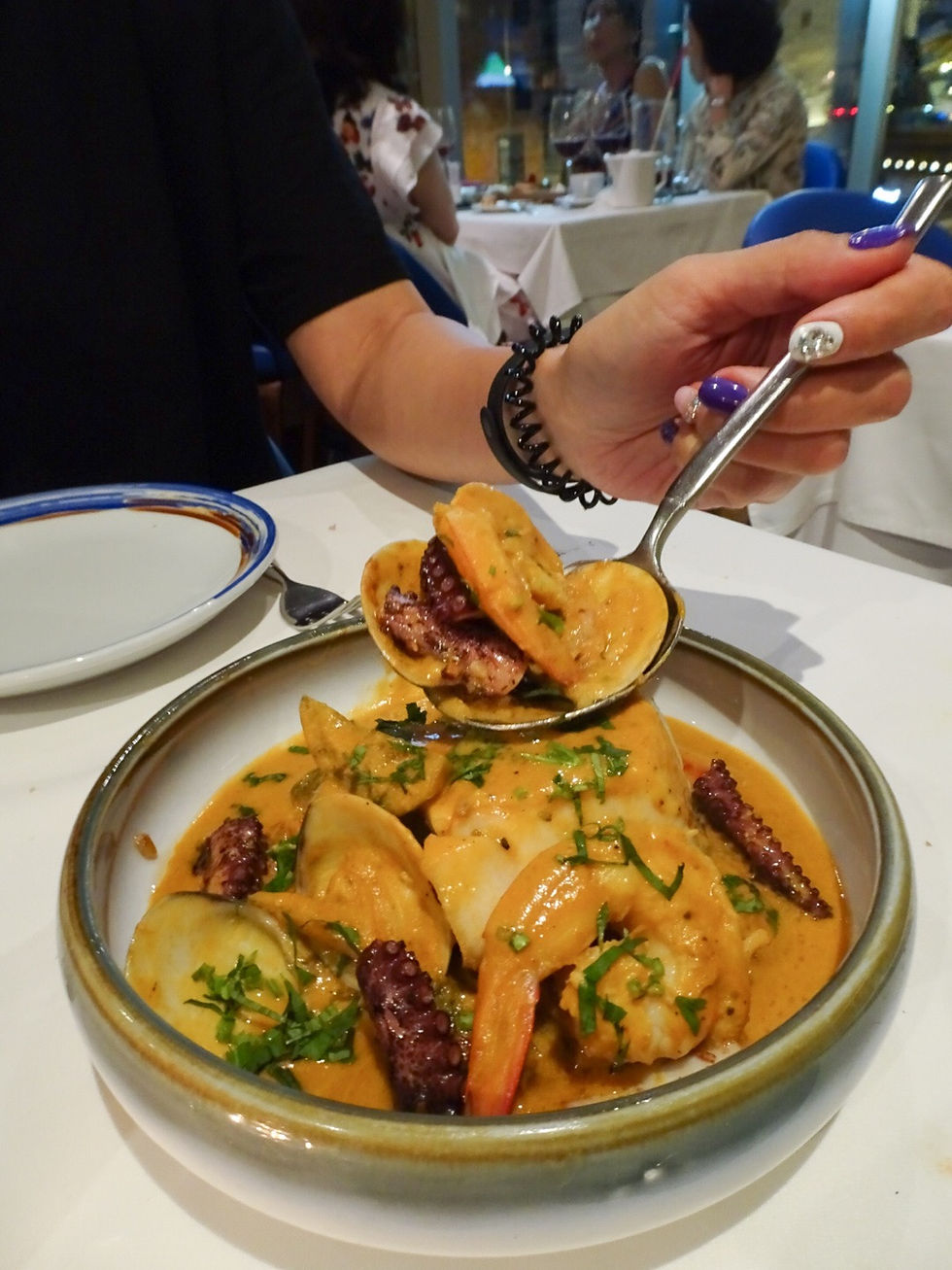 Food at Casa Lisboa restaurant in Hong Kong
