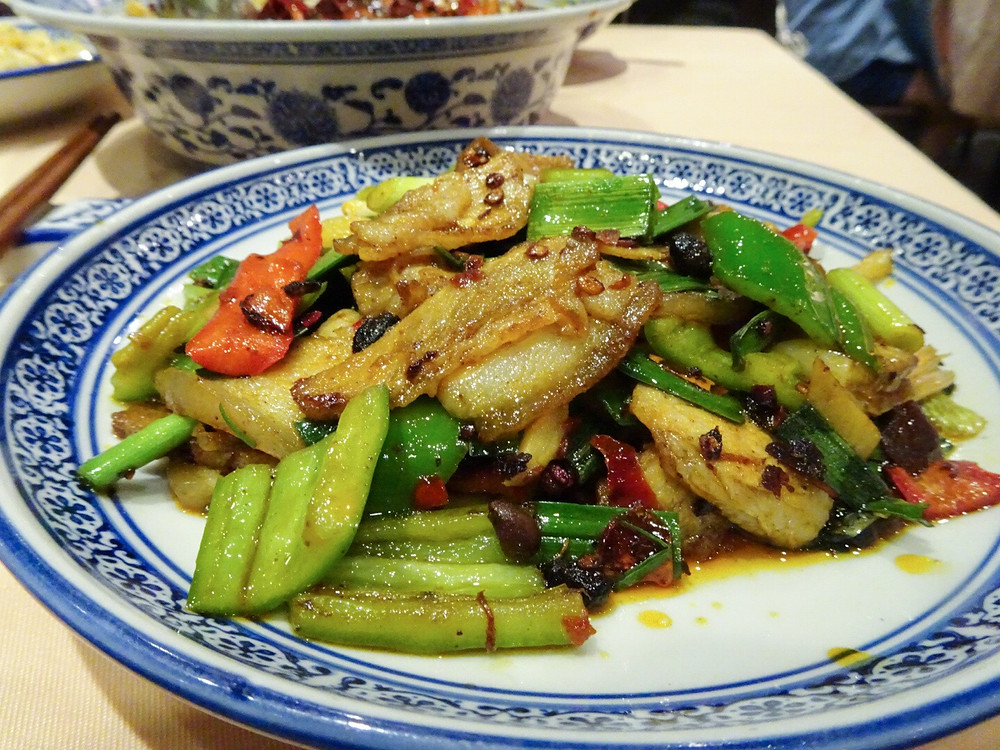 Food at Sijie Sichuan restaurant in Hong Kong