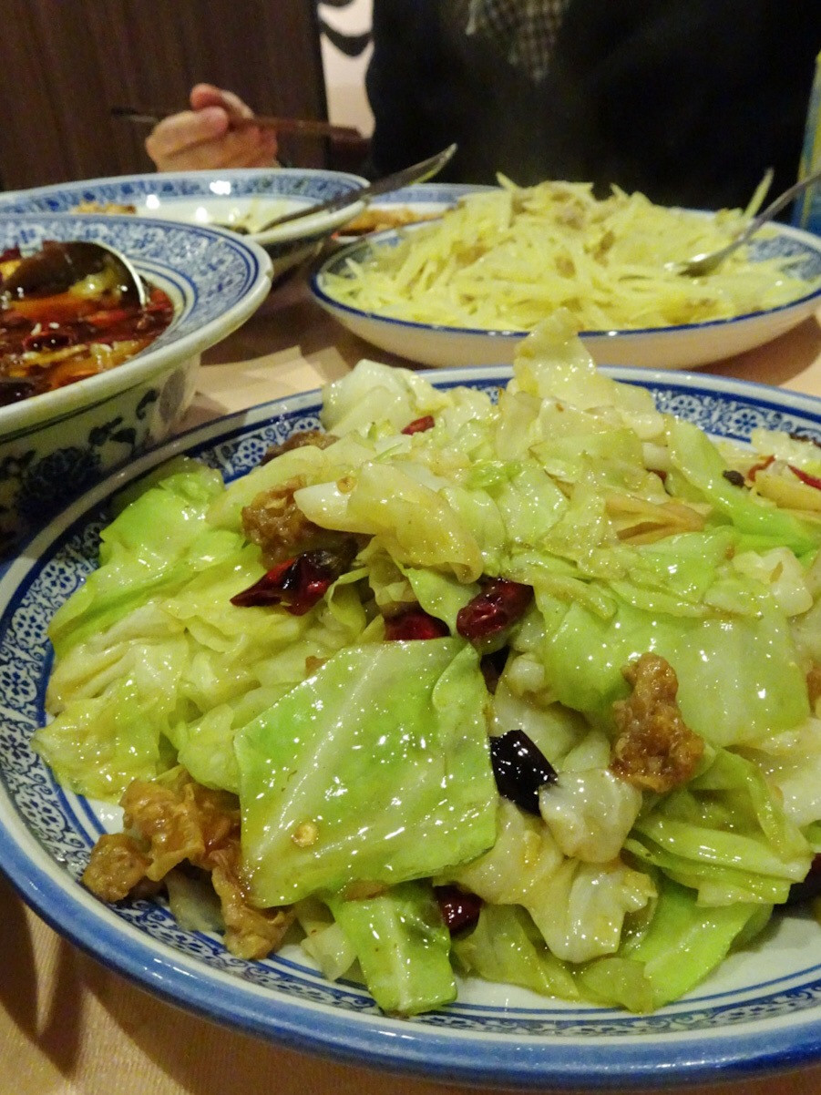 Food at Sijie Sichuan restaurant in Hong Kong