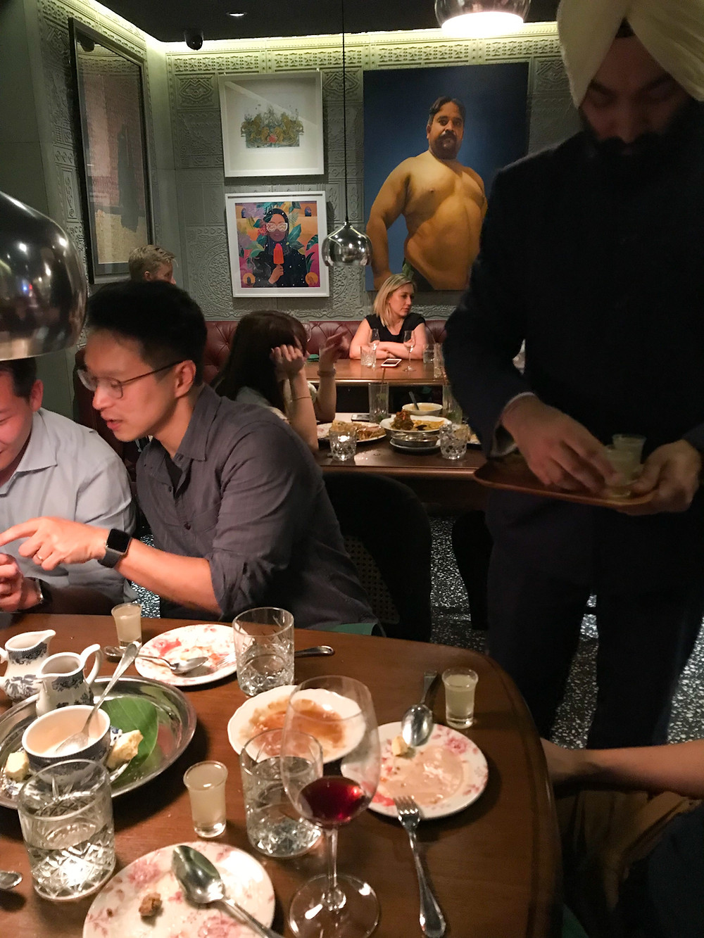 Food at New Punjab Club restaurant in Hong Kong