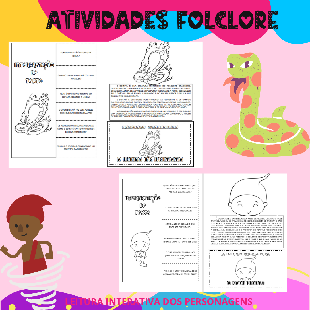 Leitura interativa com interpretação - Folclore