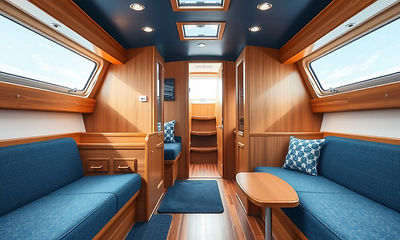 Interior of boat