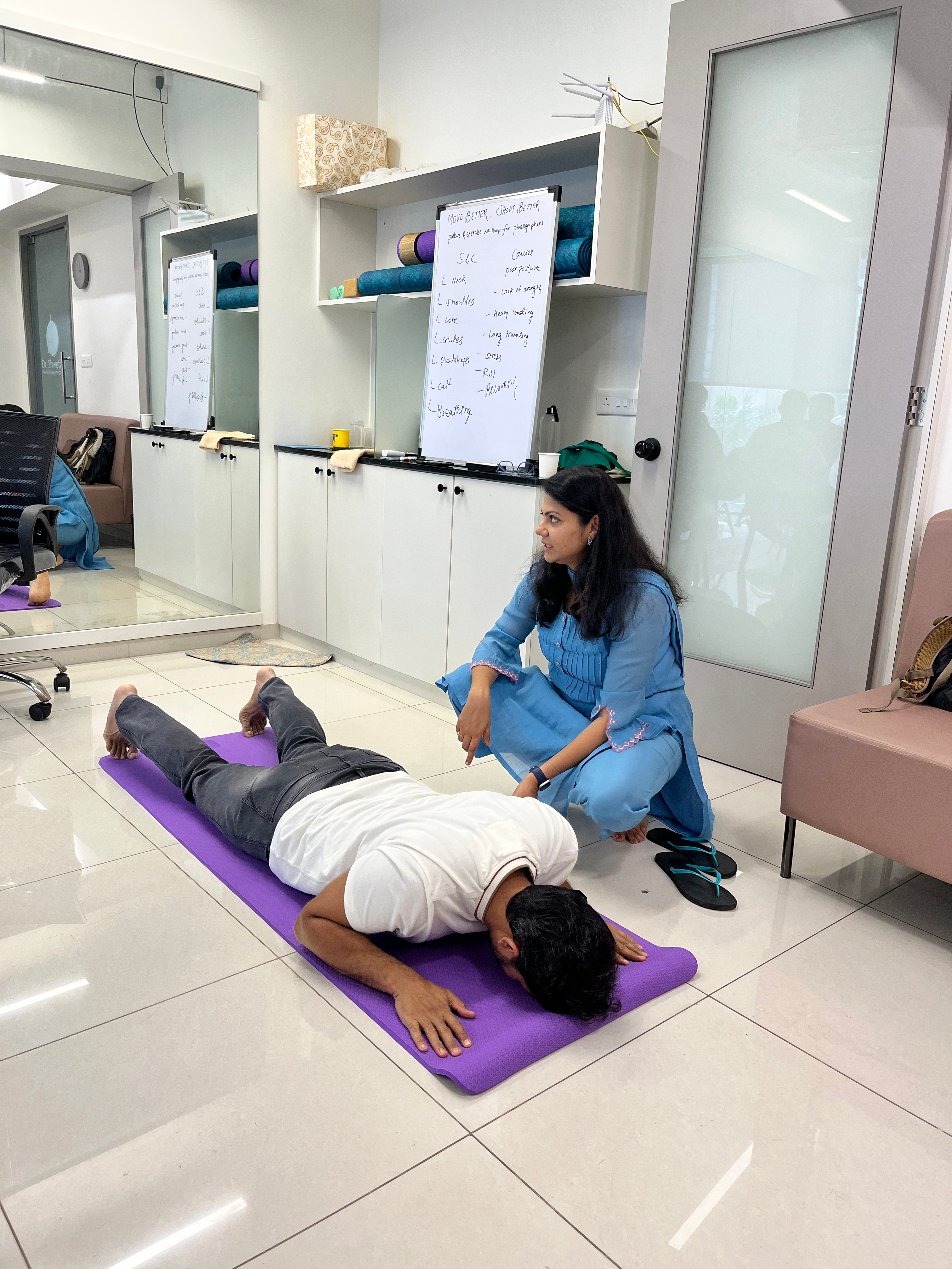 Rehabilitation equipment in the studio