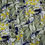 Thumbnail: Cotton Elastane Mix Fabric. Striking Leaf Print in Sage, Primrose Yellow & Navy.