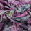 Thumbnail: Purple, Blue & Cream Roses, Lilacs & Hydrangea Design Polyester Stretch Fabric