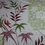 Thumbnail: Delicate Green & Maroon Leaf/Floral Design Woven Cotton Elastane Stretch Fabric
