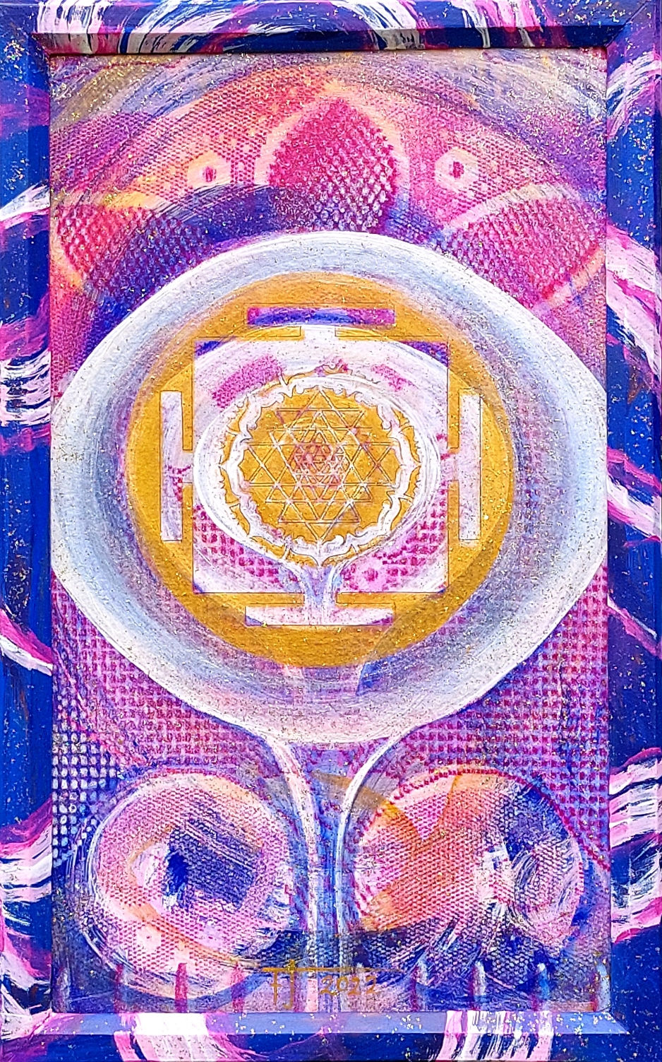 Jantra 2, 2022 akry nal sololitu + rám 56 x 35,5 N1194