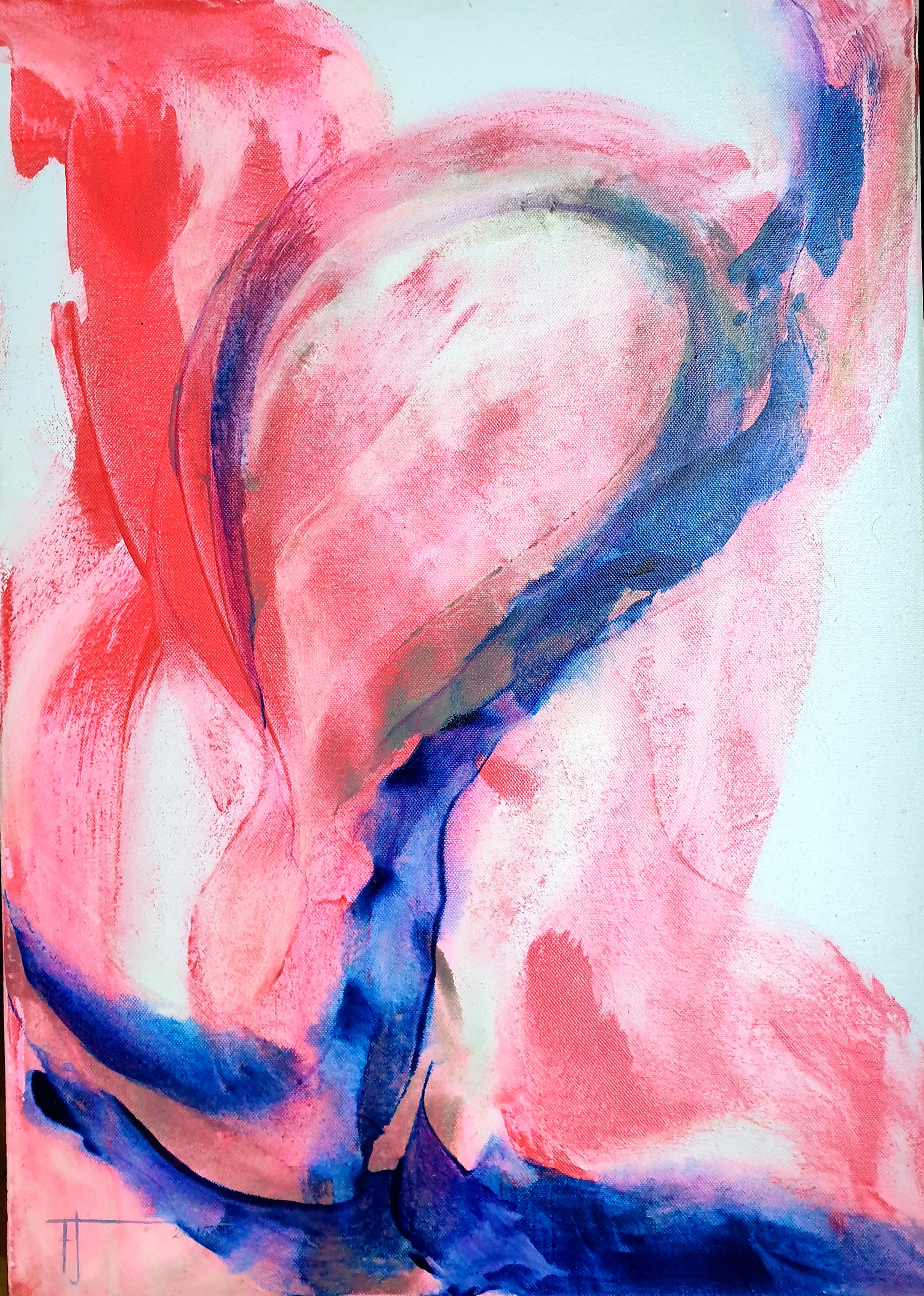 POHLAZENÍ GENIÁLNÍ MYŠLENKY 2015 akryl na plátně 70 x 50 cm N481