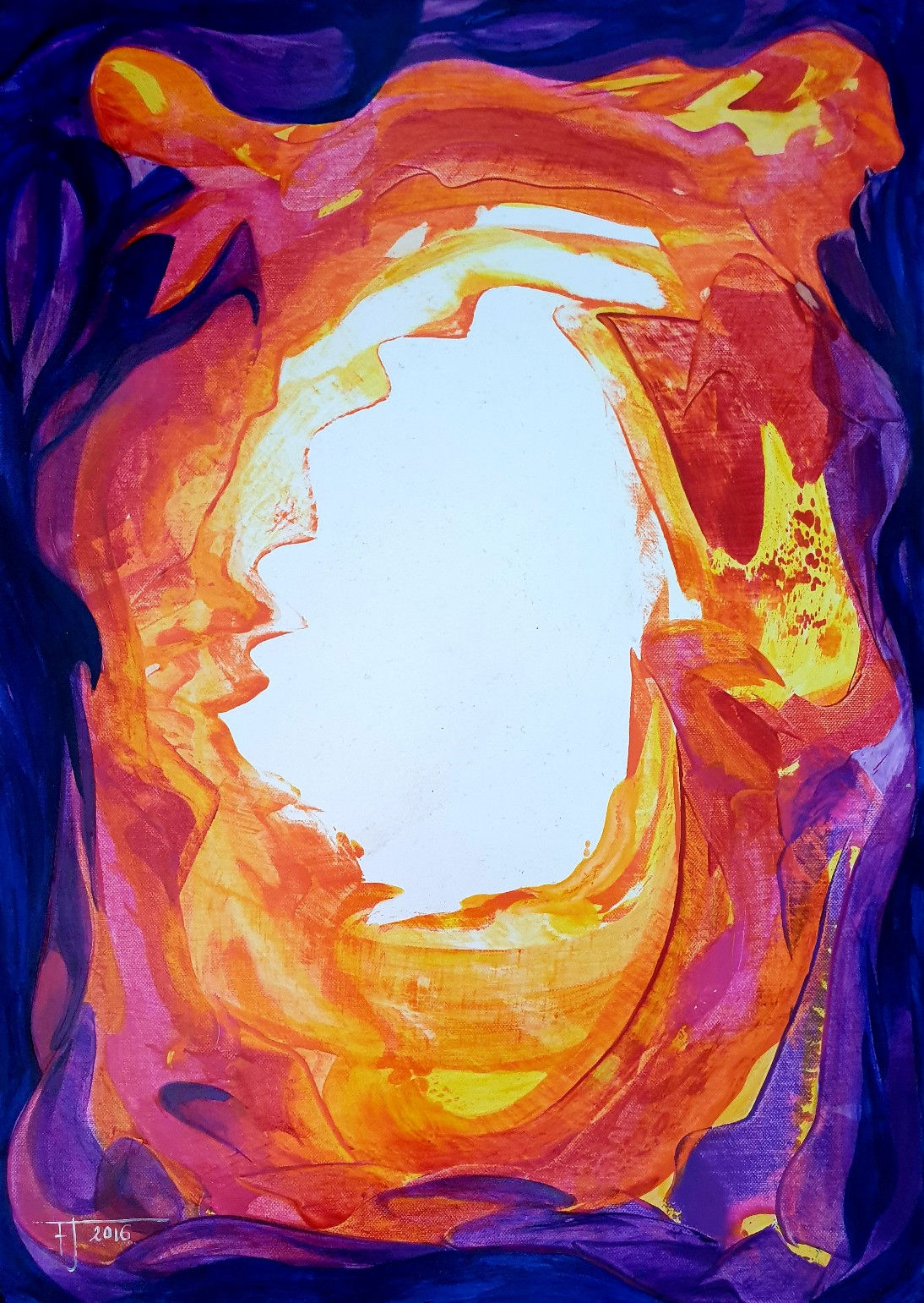 PARALLEL REALITY 8, 2018 akryl na plátně  70x50cm N560