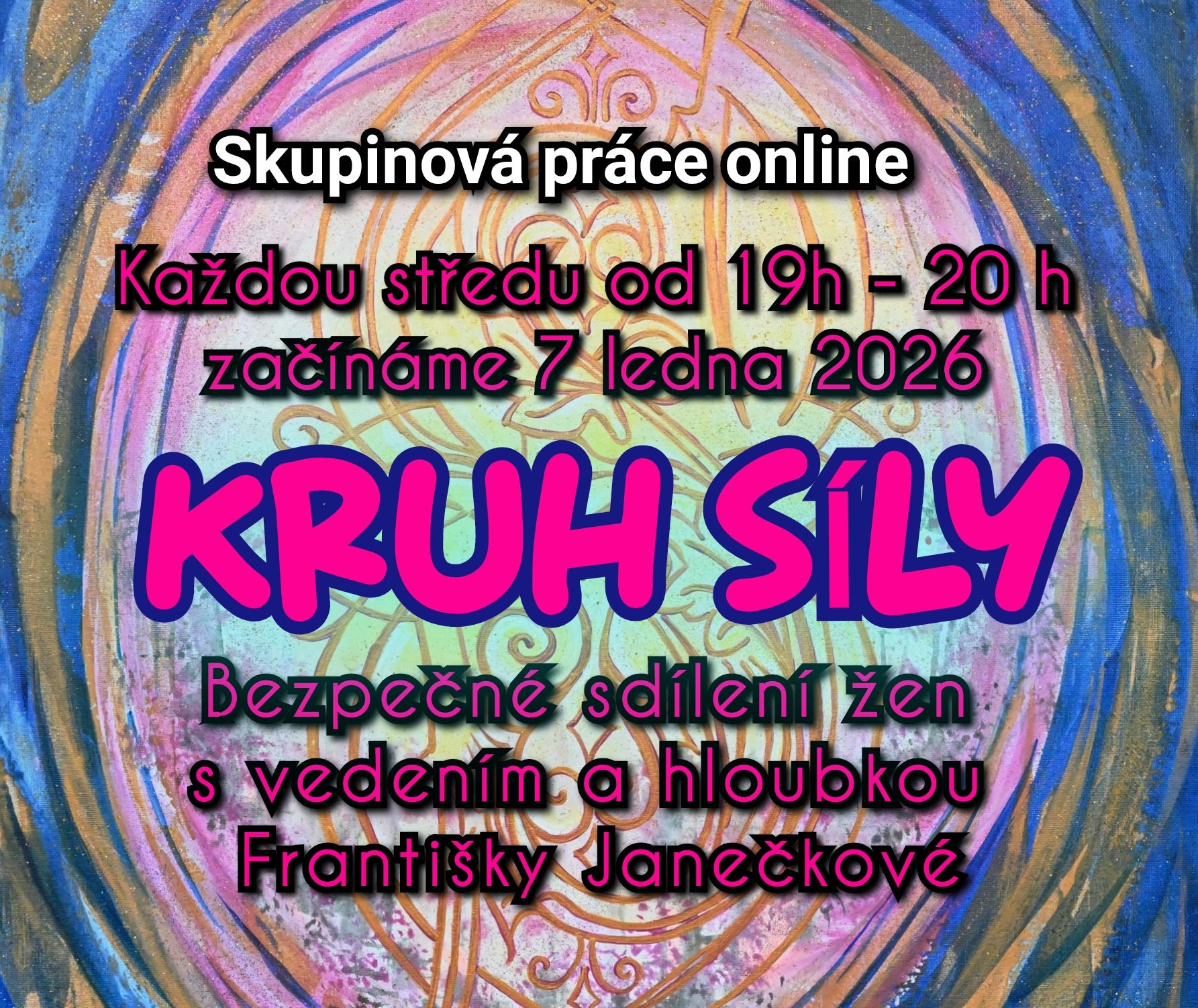 „Kruh Síly – měsíční online skupinová práce pro ženy vedená Františkou Janečkovou“