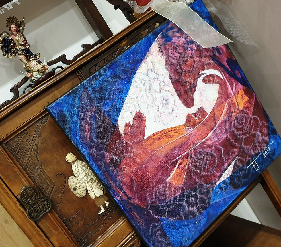 Miniatura: NEBOJ SE DOJDE   K VYROVNÁNÍ  2017 akryl na plátně 40 x 40 cm N655