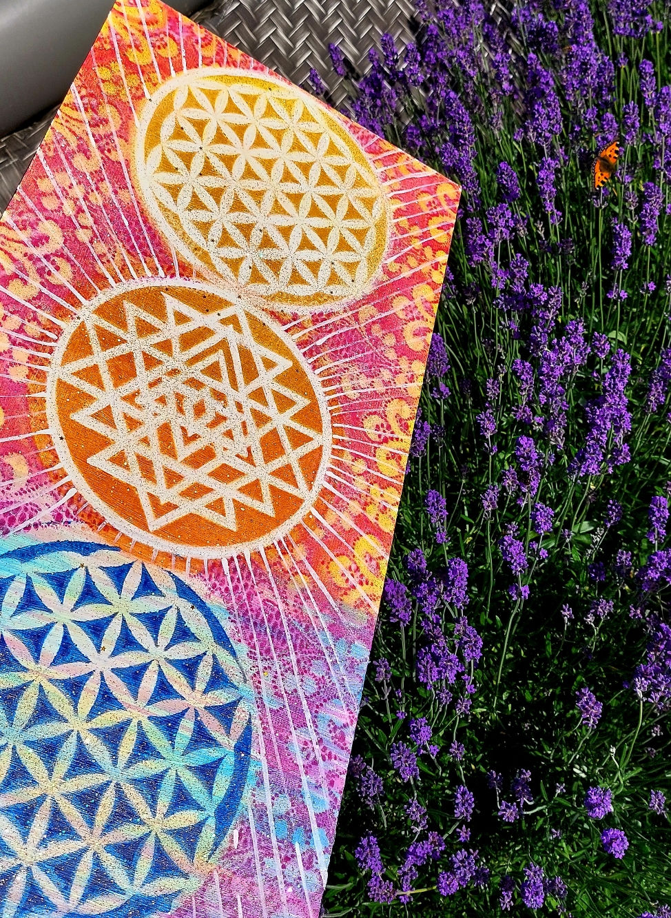 Miniature : Jantra 4, 2022 akryl sololit 60 x 30 cm N2048